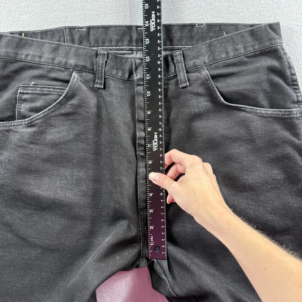 Wrangler Jeans Mens 36x29 Gray Charcoal Wash Regular Straight Denim Casual Pants